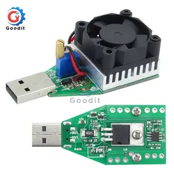 15W DC 3V-21V Elektroniczny testowy rezystor obciążenia Interfejs USB Tester pojemności rozładowania akumulatora z wentylatorem Moduł regulowanego prądu