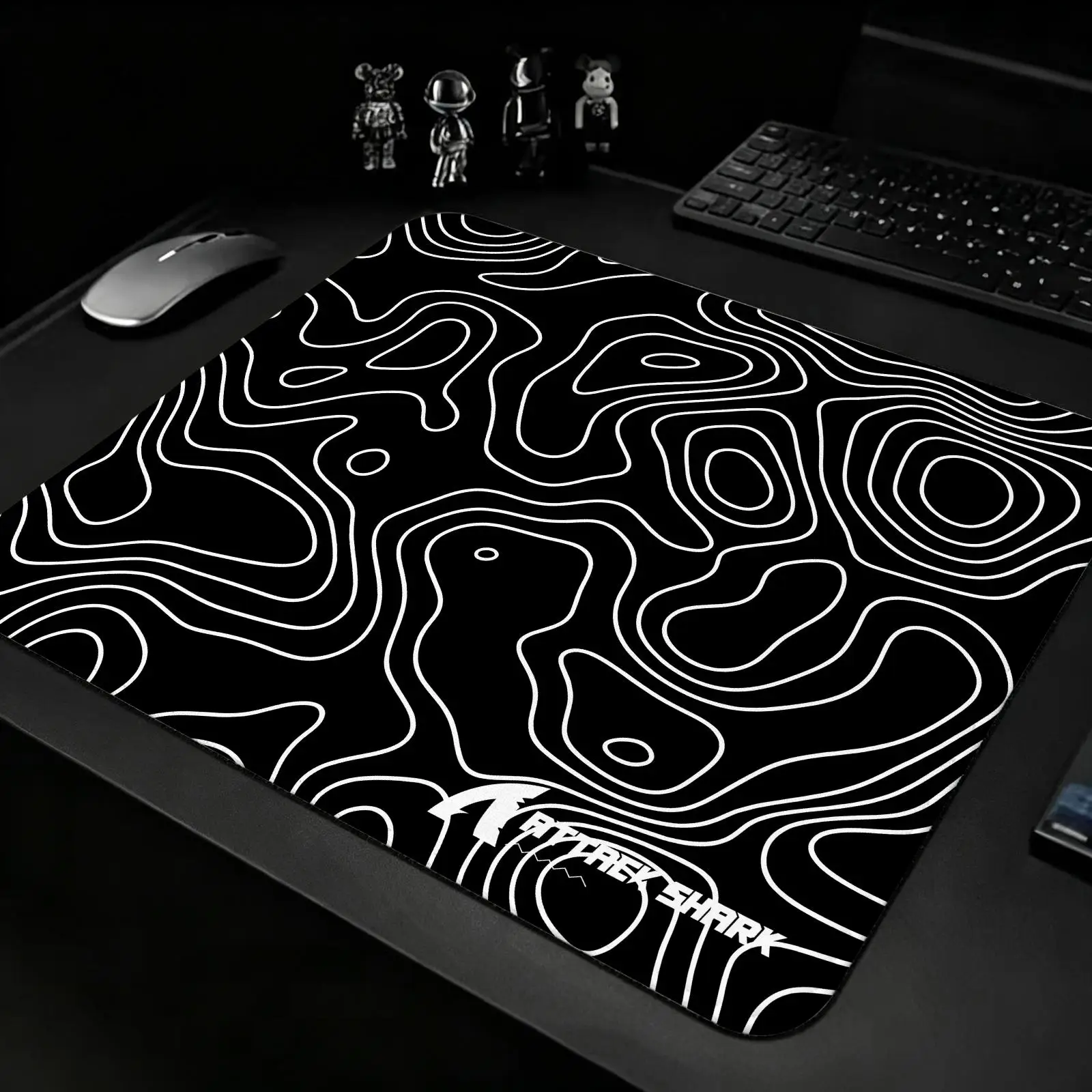 Attack Shark Compact S/M/L Gaming Mat,Reinforced Stitched Edge,Portable Non‑Slip Pad for Laptop Office & E‑Sports Game Play