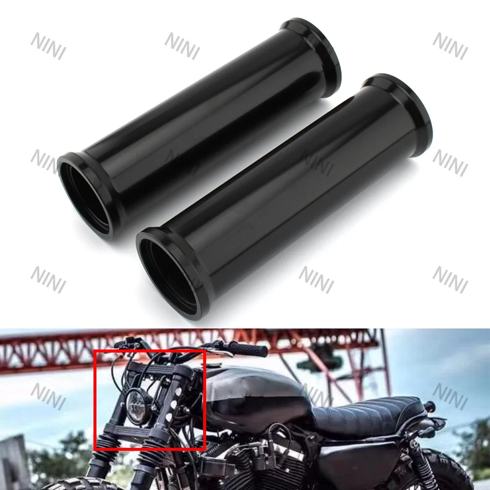 

Motorbike For Harley Davidson XL883 1200 Sportster 2000-2021 2022 2 Pcs Black Front Fork Cover Guard Aluminum