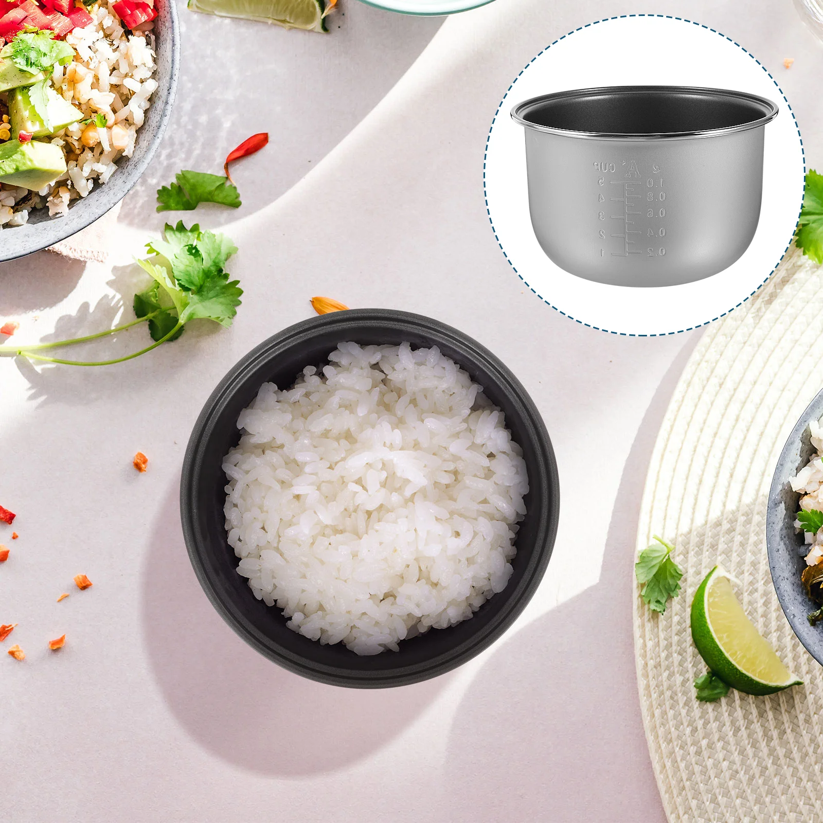 Stainless Steel Rice Cooker Liner Cookware Home Inner Pot Aluminum Alloy Electric