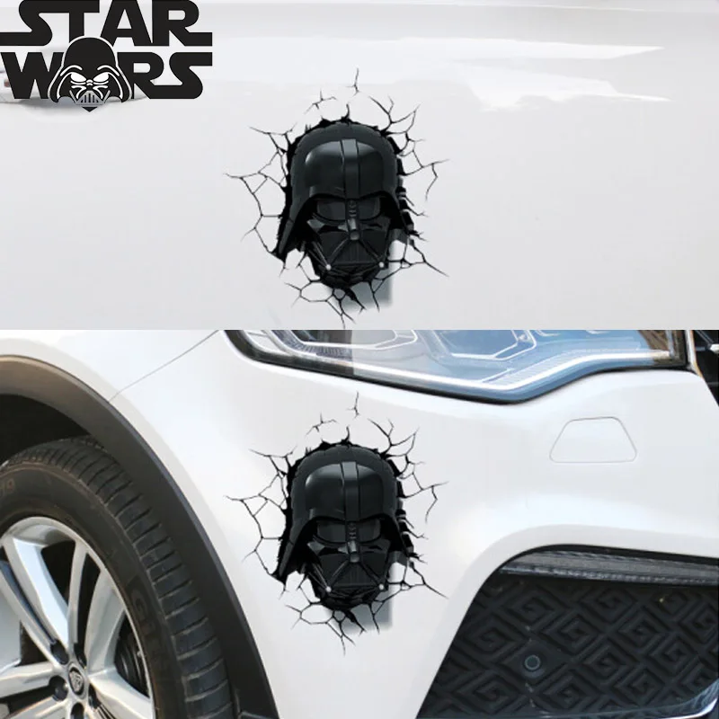 Star Wars Storm Trooper 3D Funny Car Sticker Decoration Car Body Creative Decals Decor Anime Cartoon Cute Auto Accessories Gifts