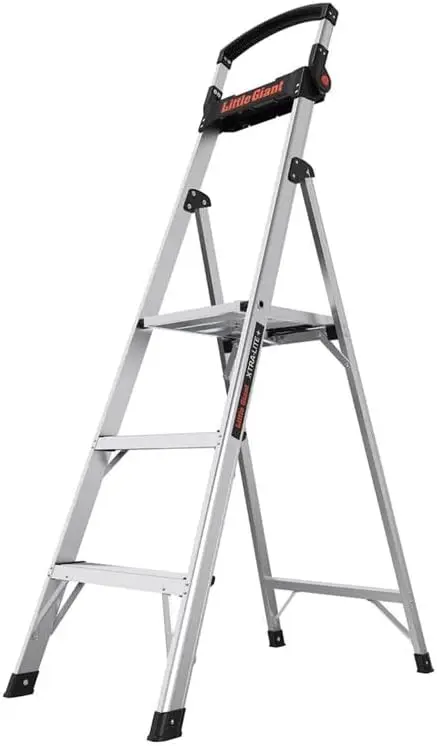 Xtra-Lite más 5 pies. Escalera de aluminio tipo H Iaa 375 lb. Capacidad