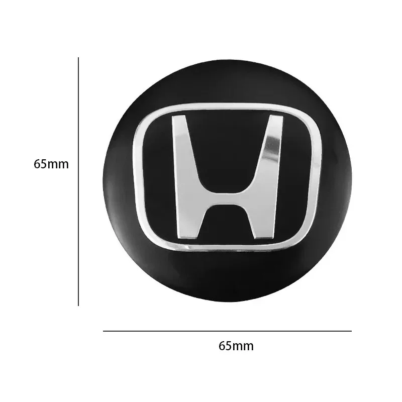 4Pcs Car Wheel Hub Center Cap Sticker Metal Emblem Stickers For Honda Civic Accord Fit City Vezel CRV Odyssey Pilot Jazz