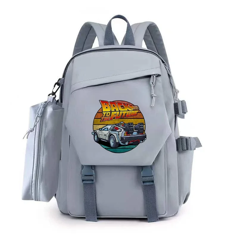 Fashion Back To The Future School Bag for Teenager Girl Children Backpacks Laptop Knapsack Bag Kids Students Schoolbags Mochilas