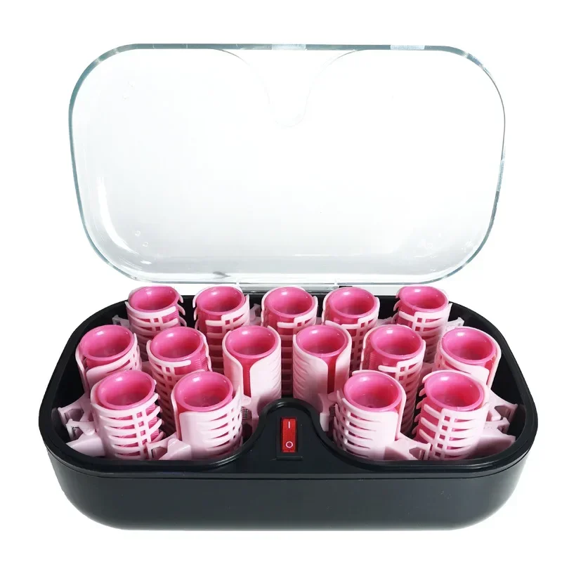 

110-220V Plug 15pcs Electric Hair Perm Rods Curler Roller 30mm Clips Clamp Curlers Rollers Styling Tool