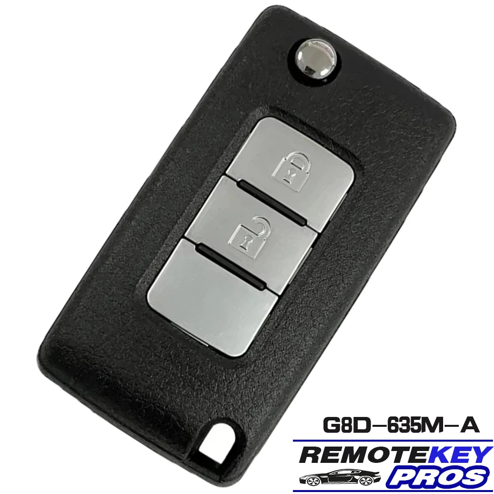 DIYKEY G8D-635M-A, M6370B882 for Mitsubishi Pajero 2015 2016 2017 2018 2019 2020 2021 Flip Remote Key 2 Button 433MHZ ID46 Fob