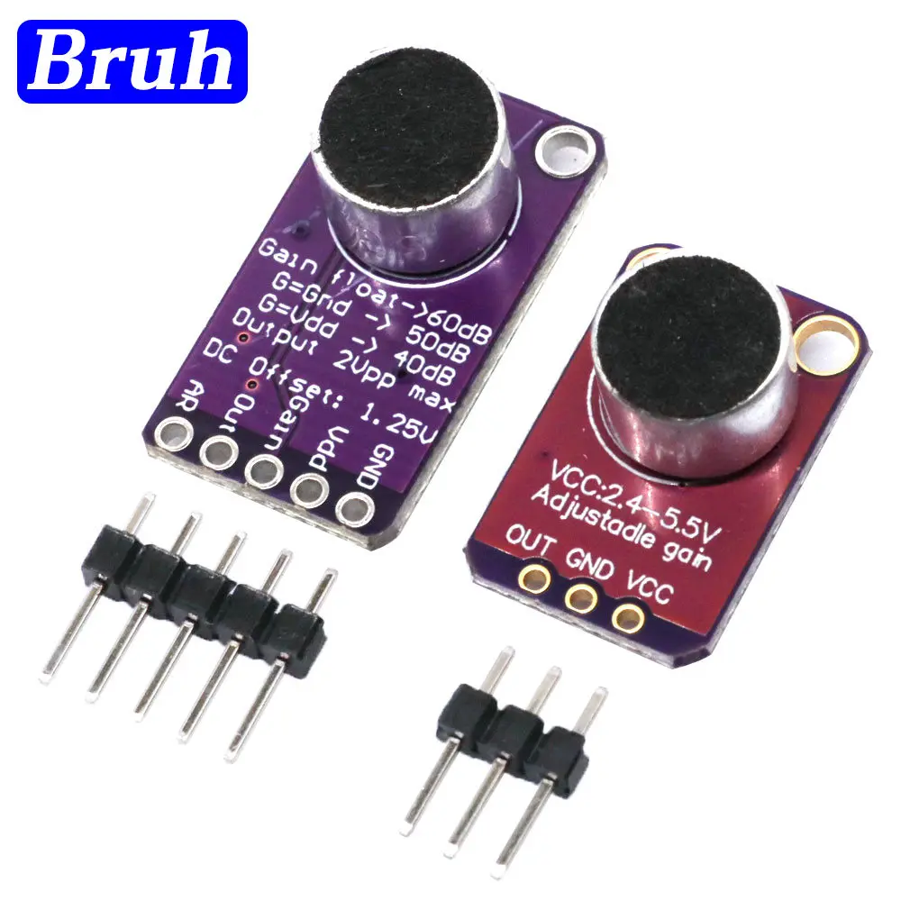 MAX4466 Electret Microphone Amplifier Module MAX4466 Adjustable Gain For Arduino MAX9814 Microphone AGC Board Sound Sensor