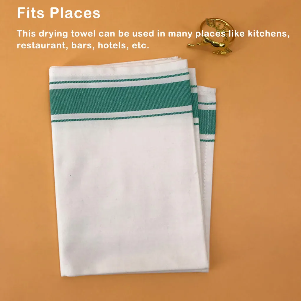 Cotton Glass Drying Cloth Portable Reusable Water Absorbent Colorful Soft Towel Kitchen Hotel Dish Cleaning Cloths Tableware