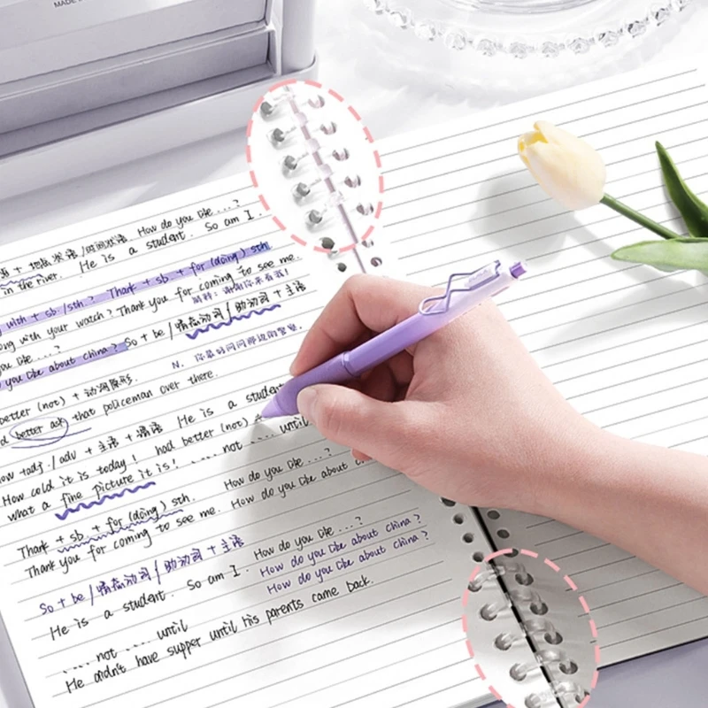 4 pz Raccoglitore Riviste per Notebook Notebook a fogli mobili 26 Fori Raccoglitore Notebook Planner Raccoglitore Notebook