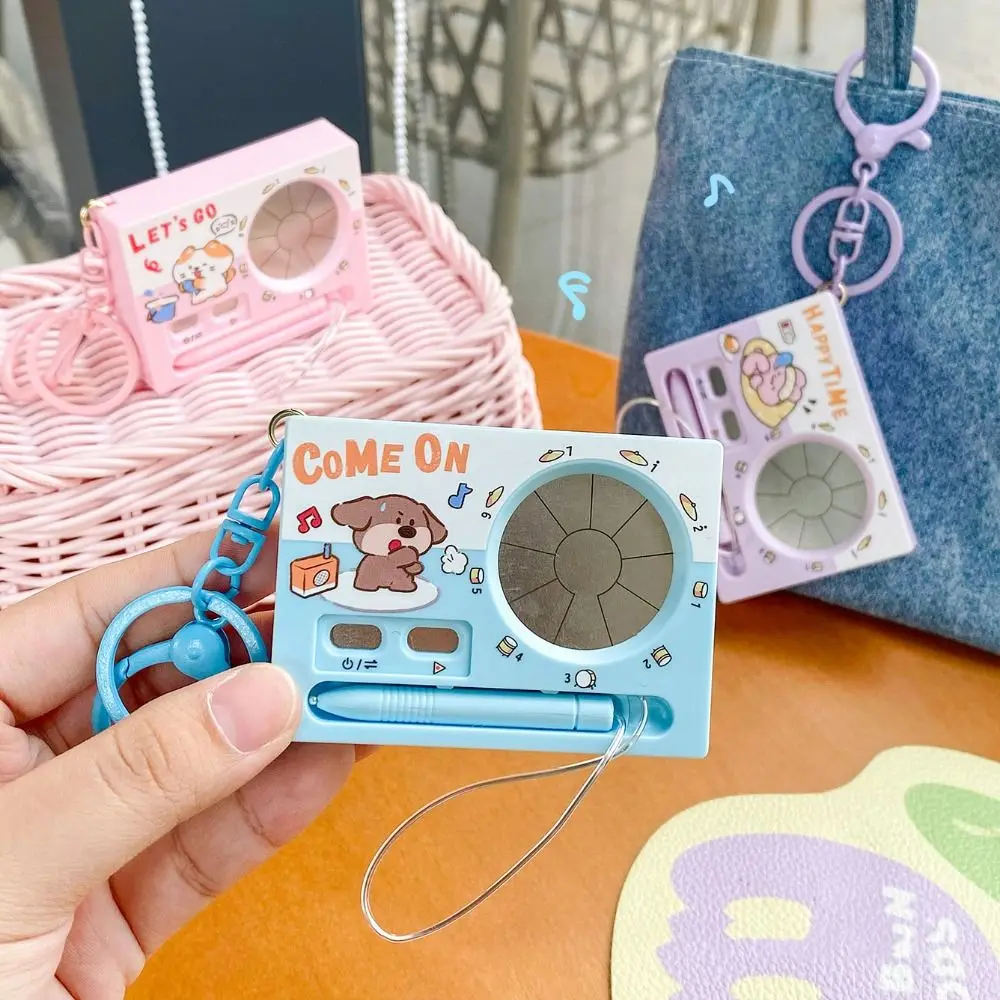 Compact Portable Size Music Instrument Keychain Smooth Sturdy Plastic Drop-Resistant Sound Fidget Pendant Lightweight