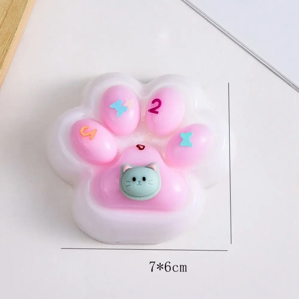 2 ชิ้น/เซ็ตNovelty Soft Cat PAWบีบของเล่นTPRซิลิโคนการ์ตูนFidgetของเล่น 3Dน่ารักCat PAW Pinchของเล่นเด็กตุ๊กตาTricky