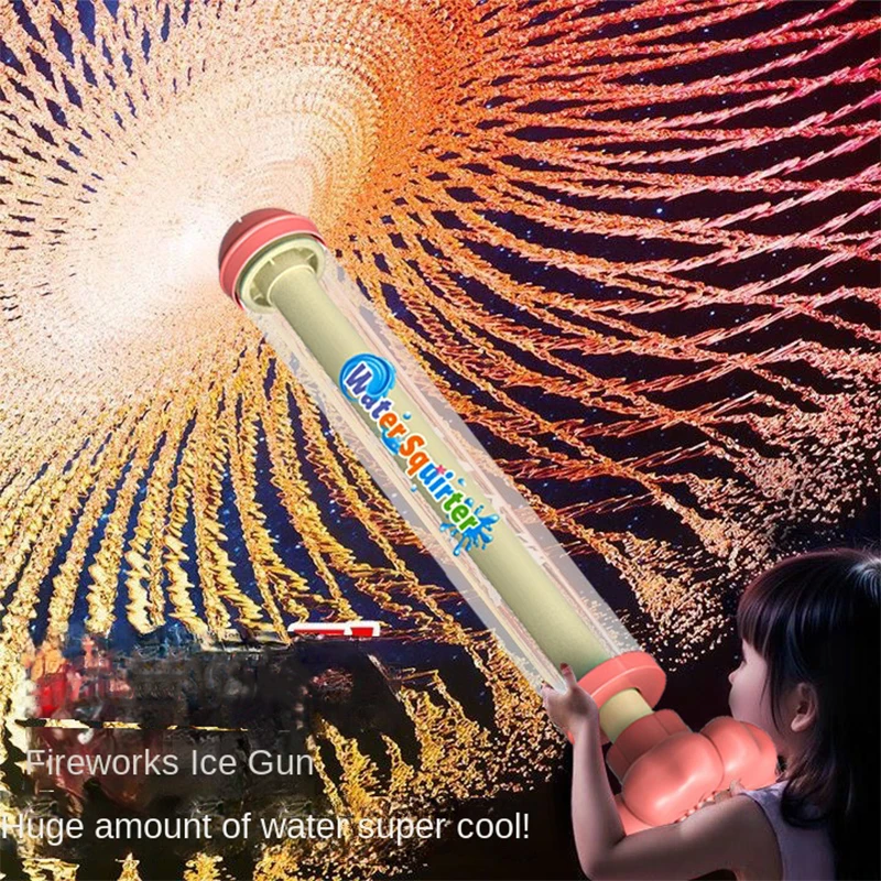 Feuerwerk Spray Wasser Pull-Back Wasserpistole Outdoor Spritzspiele für Pool Rasenaktivitäten Kinder Sommer Interaktives Wassersprühspielzeug