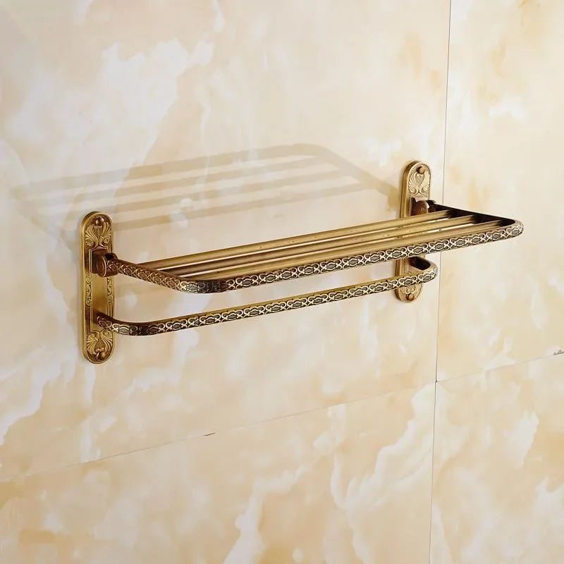 

Antique simple copper folding towel rack towel rack European bathroom bathroom rack antique hardware pendant