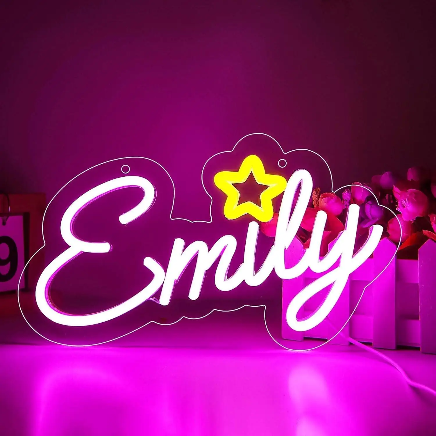 Letrero De Neón Con Nombre Emily, Luz Led De Neón Con Nombre Emily Para Dormitorio Infantil, Decoración Para Fiesta De Cumpleaños, Regalo De Cumpleaños Para Niña, Luz De Pared Con Nombre — -54%, 55.23€ Coupon, from 45.19€ – 54% descuento – €45.19