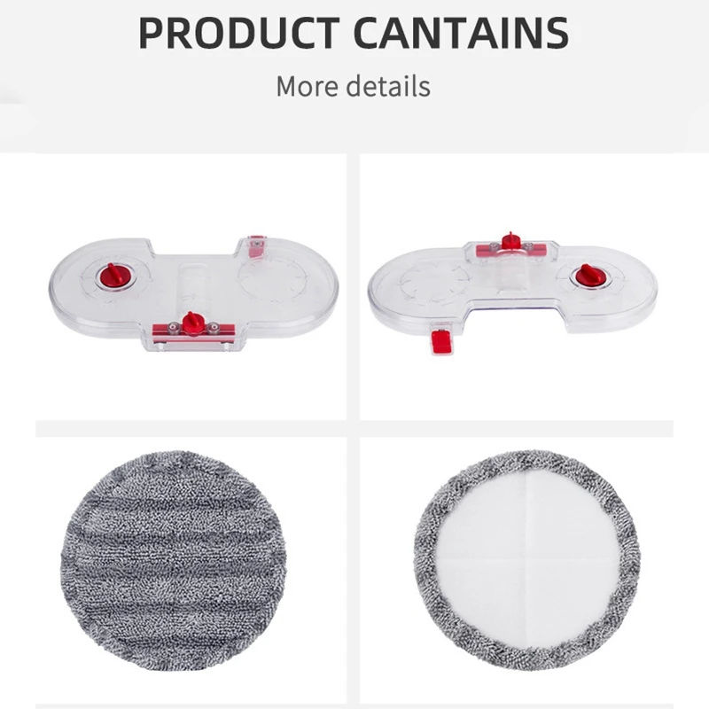 2X zestaw elektryczny odkurzacz do szczotka do czyszczenia ściereczka do czyszczenia zbiornik na wodę dla Dyson V7 V8 V10 V11 części wymienne