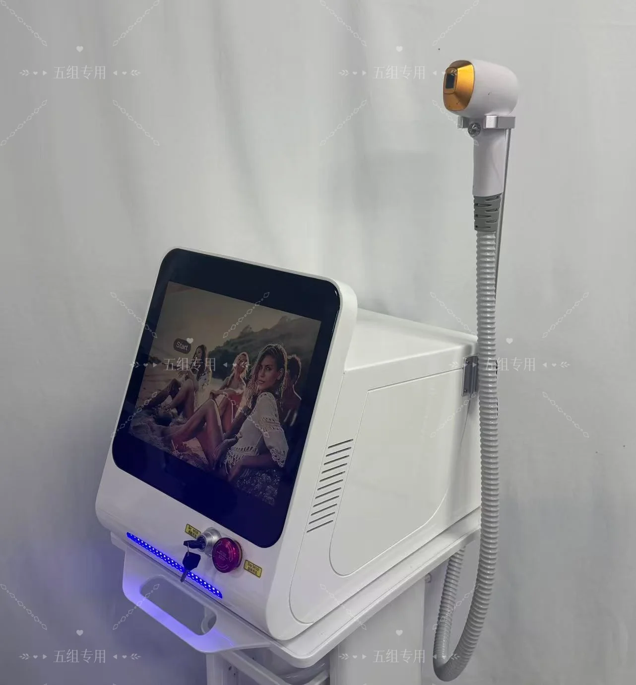 المحمولة 808 3 موجة ديود ليزر الشعر الدائم إزالة الشعر السريع خالية من الألم اختراق بصيلات جهاز تجديد الجلد