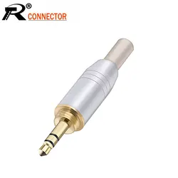 2PCS 3.5MM Jack 3 Poles Stereo Male Plug Soldering Wire Connector For Microphone MIC Headphone Earphone Speaker Audio&Video