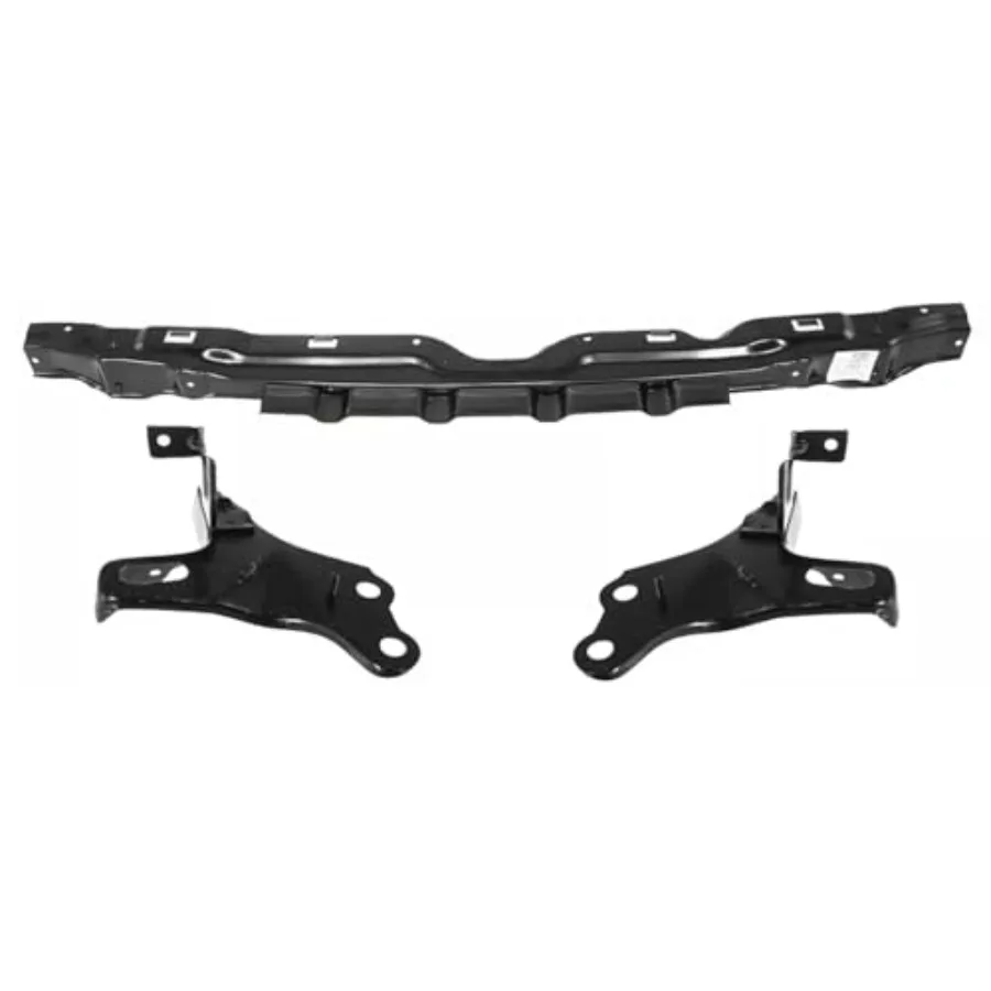 

Front Bumper Reinforcement + Brackets for 1998-2000 Toyota Tacoma Direct Replacement Steel Black Durable Heavy-Duty Impact Resi