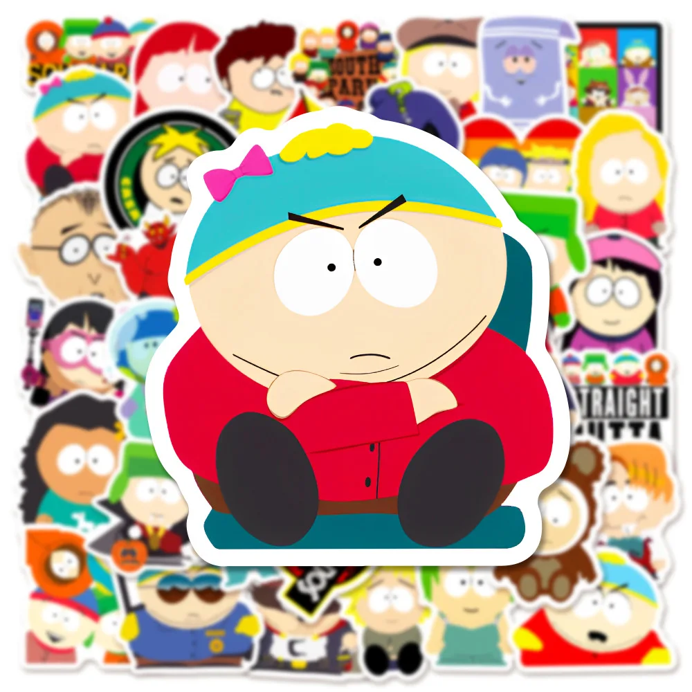 10/50PCS Cartoon Animation SouthPark Sticker Funny Cute Graffiti Waterproof Decal Kids Toy DIY Laptop Phone Guitar Cup Sticker