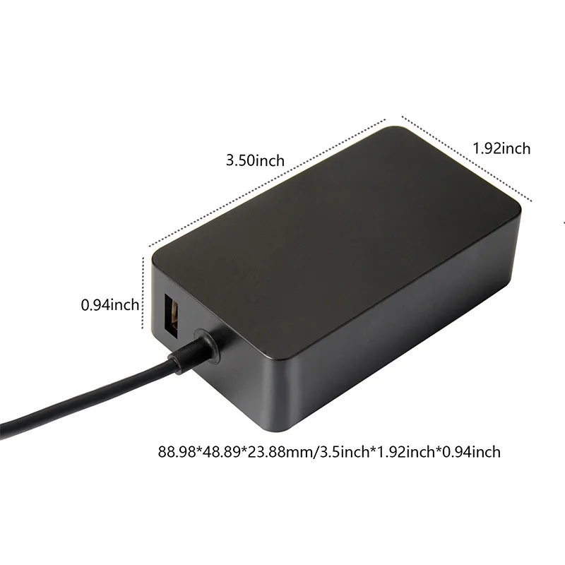 LZUMWS 65W 44W Charger For Microsoft 15V 4A 2.58A Laptop Adapter Surface Pro 3 4 1724 Surface Book model 1705 Surface Go 2/3