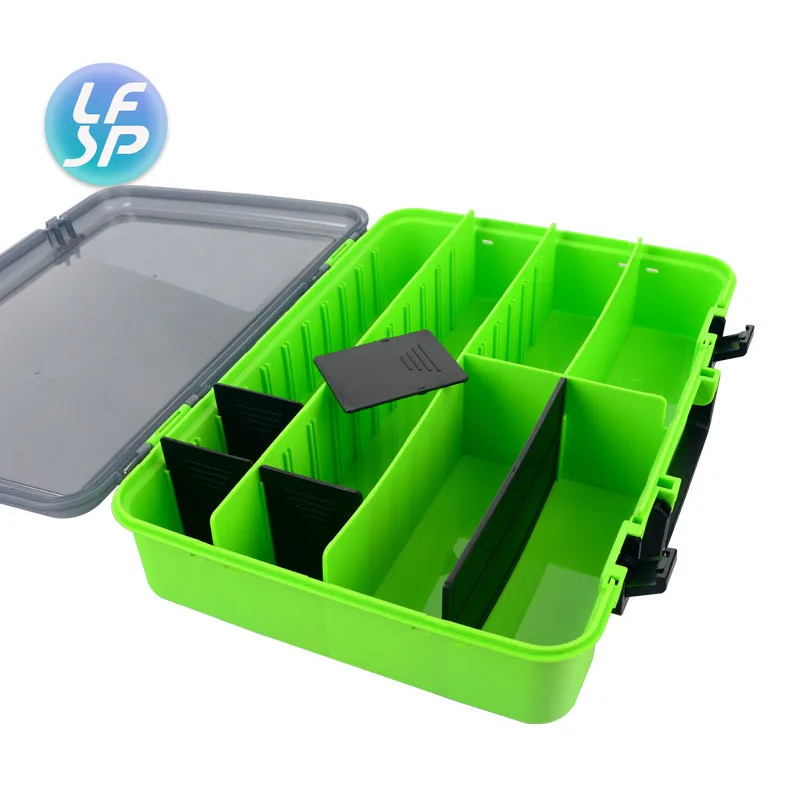 

LF 38.5 x 27.5 x 8.5cm Portable Fishing Tackle Boxes Fishing Reel Line Lure Tool Thicken Durable Large Multifunction Storage Box