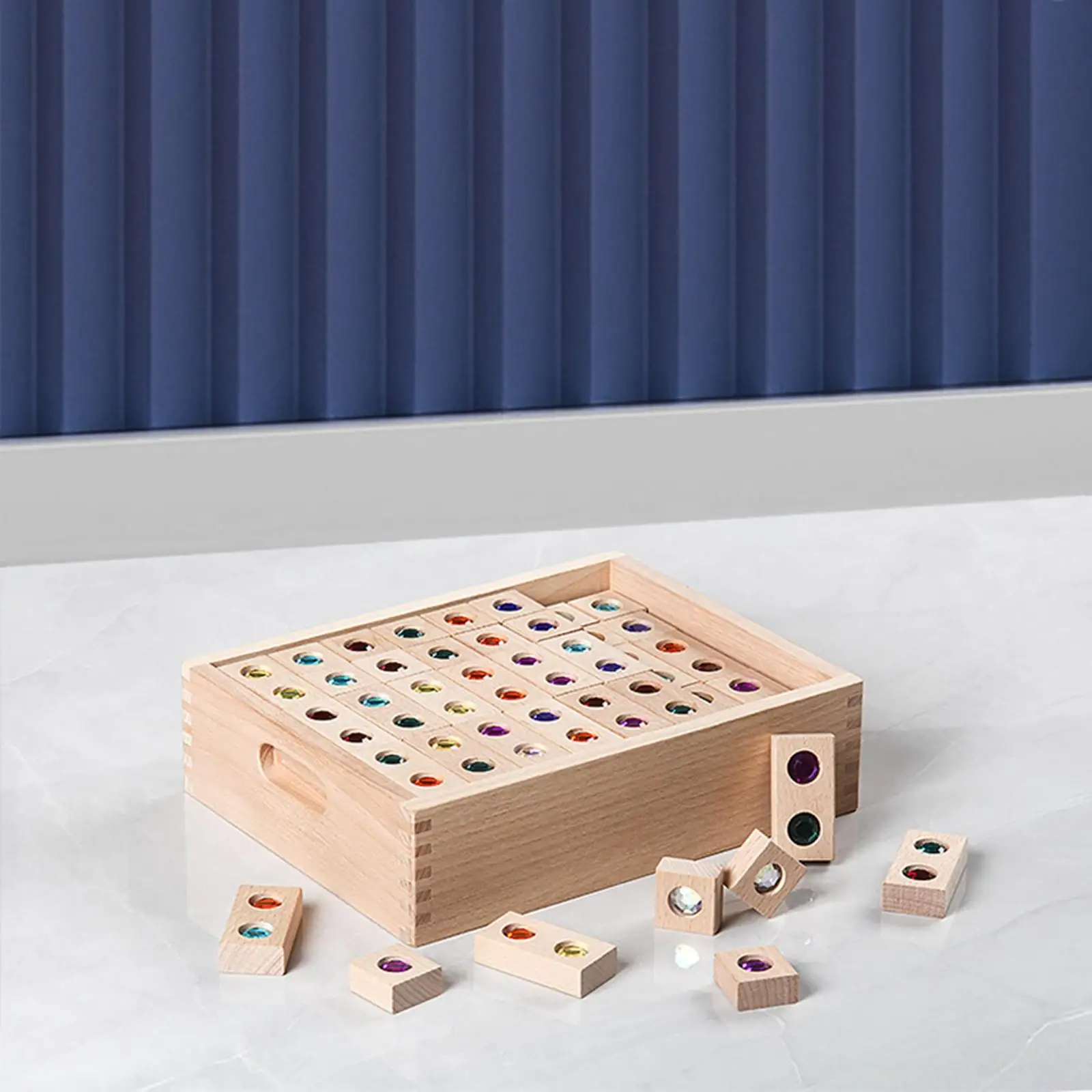 Montessori Stacking Blocks Age 4- Gems Blocks Learning Puzzle Toy