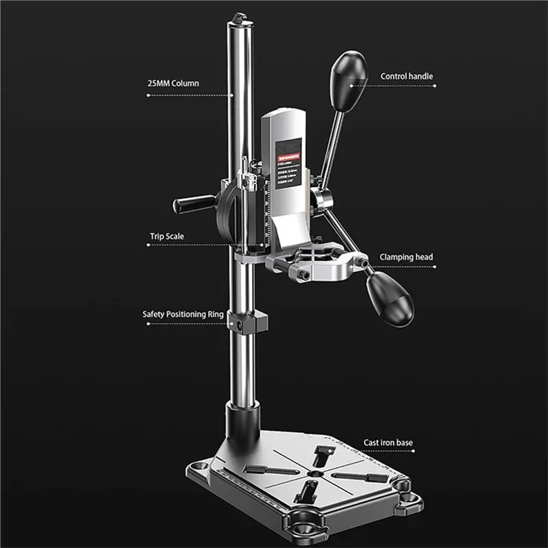 Mini Vice Pliers And Bench Clamp Included In Multi-Function Electric Drill Stand-[33A Tvdae]