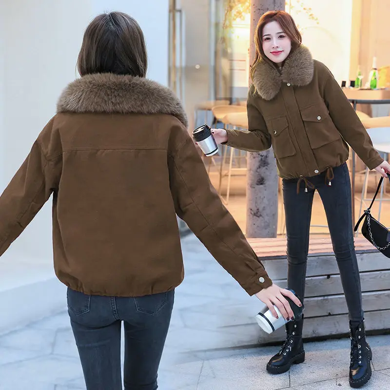 Women Cowboy Coat Jacket New Fashionable Loose Casual Winter Style Overcomes The Trend of Cotton Clothes Clothing Women Clothing