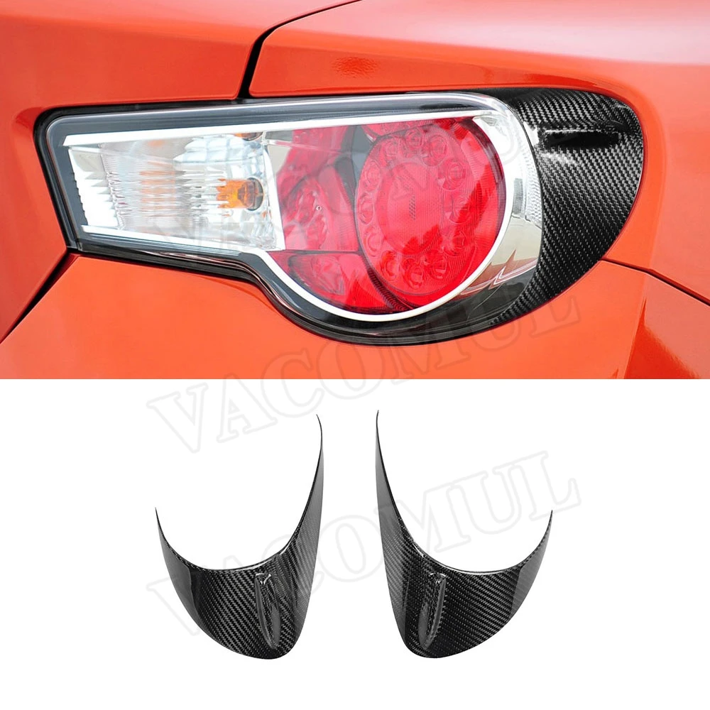 Carbon Fiber Tail Lamp Eyelids Rear Light Eyebrows Trim Cover Stickers For Toyota 86 Subaru BRZ 2012-2016 Car Accessories