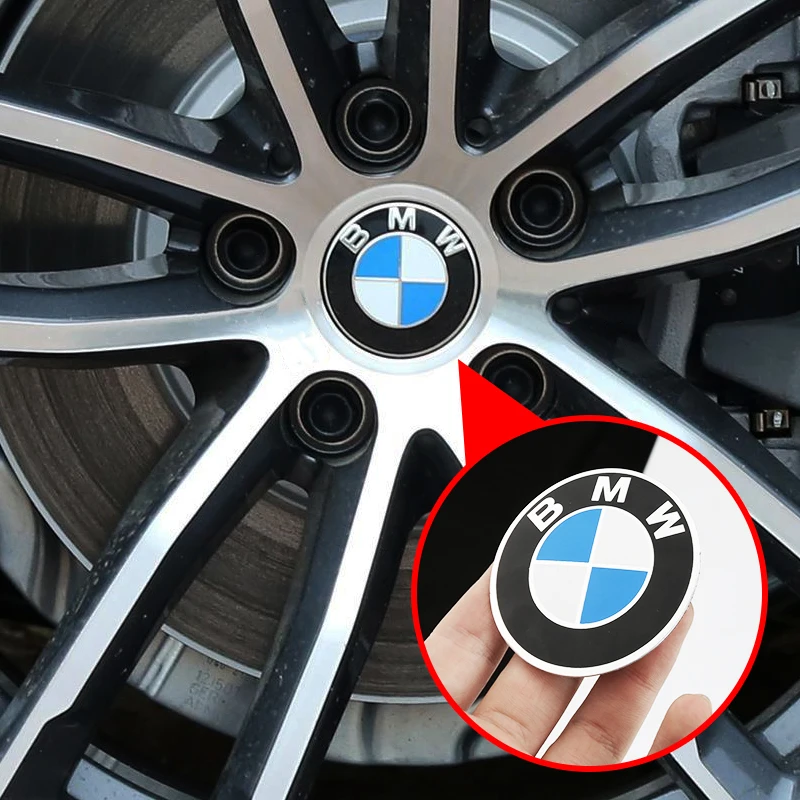 4pcs 56/60/68/78 Car Wheel Center Hub Caps Stickers Auto Dekoration Accessories For Performance E46 E90 E60 F30 M M1 M2 M3 M4 M5