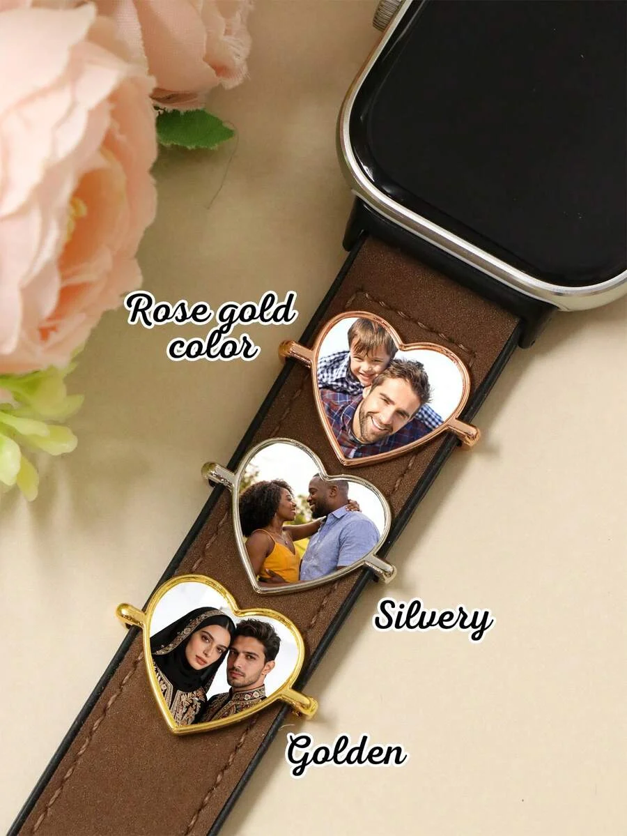 Customizable Photo Watch Strap Accessories, Watch Band Add-Ons, Father's Day Gift, Anniversary Gift image 5