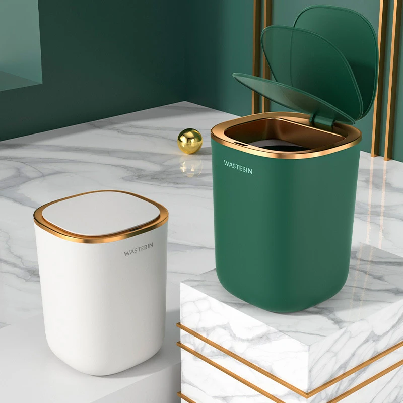 Smart Sensor Garbage Bin Kitchen Bathroom Toilet Trash Can Automatic Induction Waterproof Bin with Lid Dustbin Sensor Waste Box