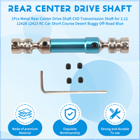 1Pcs Metal Rear Center Drive Shaft Cvd Transmission Shaft For 1:12 Wltoys 12428 12423 Rc Car Short Course Desert Buggy Off-Road
