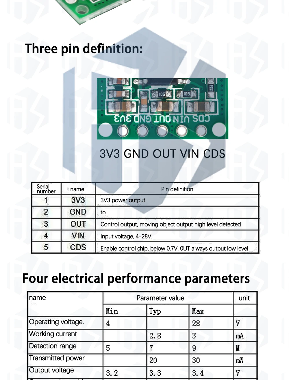 1 ~ 10PCS RCWL-0516 RCWL-0515 mikrowelle radar sensor modul Menschlichen körper induktion schalter modul Intelligente sensor – Detail 8