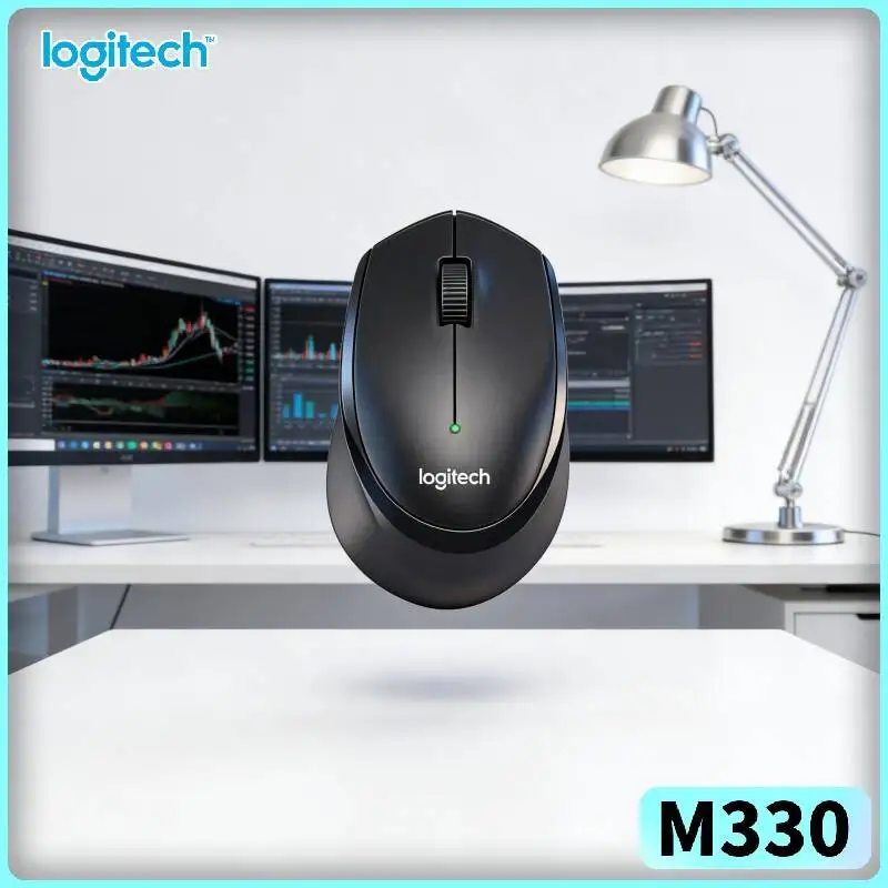 Multi OS Logitech M330 Silent Wireless Mouse 2.4G Stable Transmission For Home Student Office Laptop Work