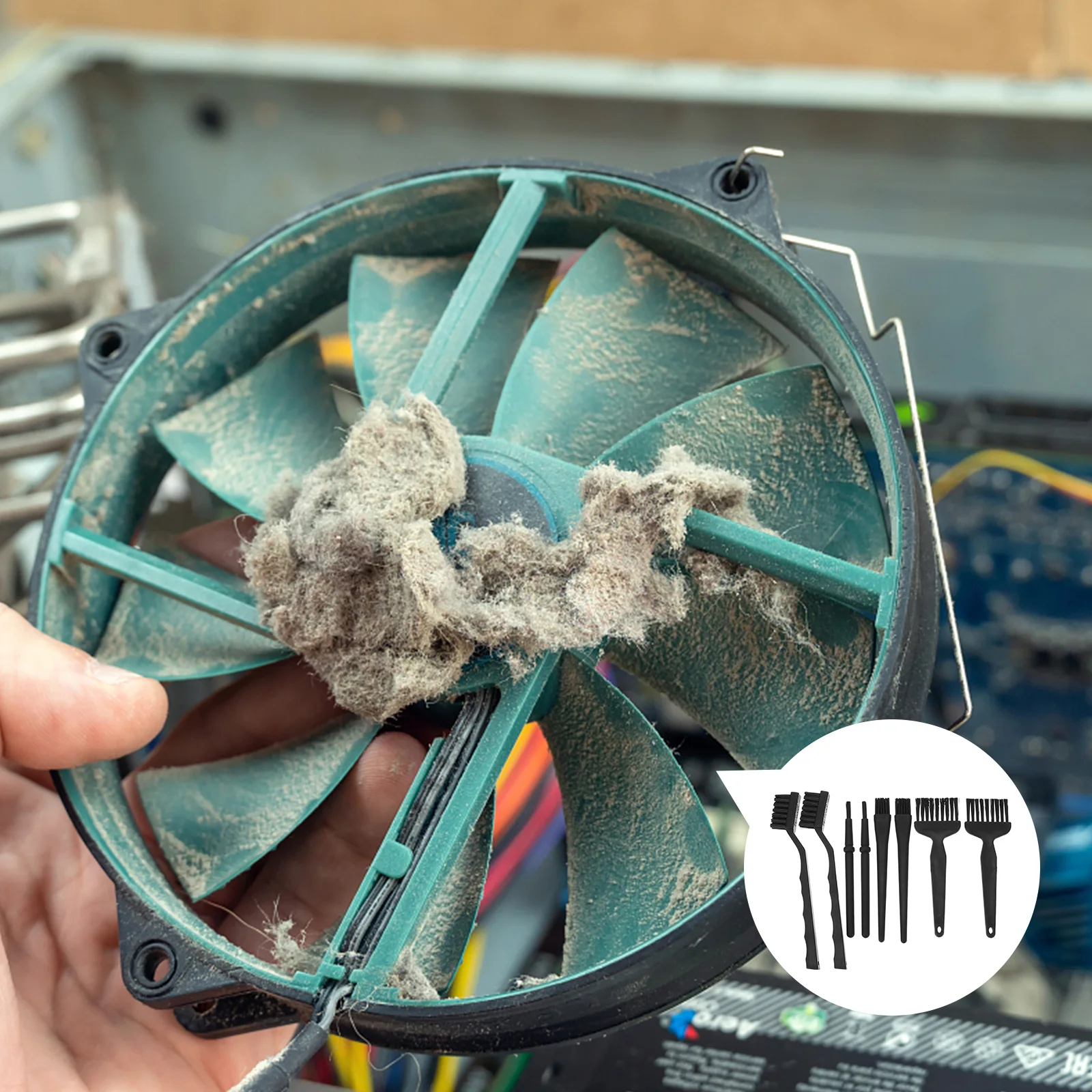 

8Pcs Anti Static Brush Set for Computer Laptop Keyboard Digital Product Cleaning Electronics Accessories Anti Static Brush