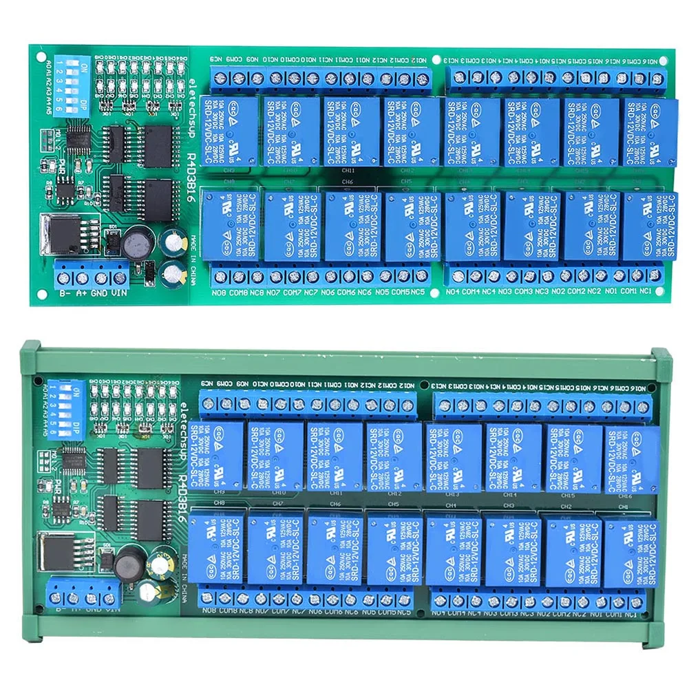 

Electrical Supplies 12V 6‑Channel Relay PLC Electrical Expansion Module for RTU Protocol Remote Control