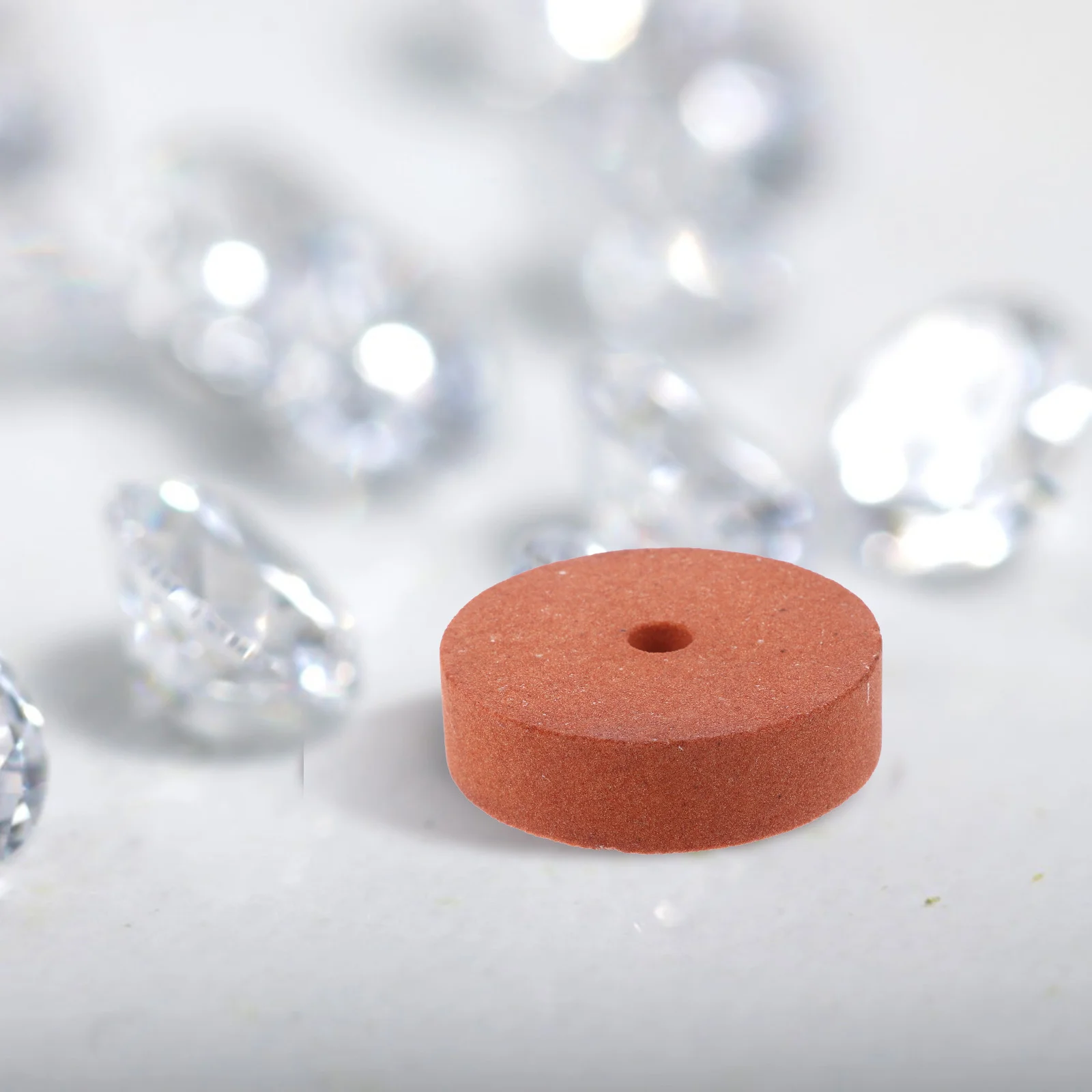 Langlebiges Schleifscheibe, 7,6 cm, 70 mm, braune Polierscheibe zum Polieren von Schleifmaschinen, Metallschmuck, Kunsthandwerk, Stein