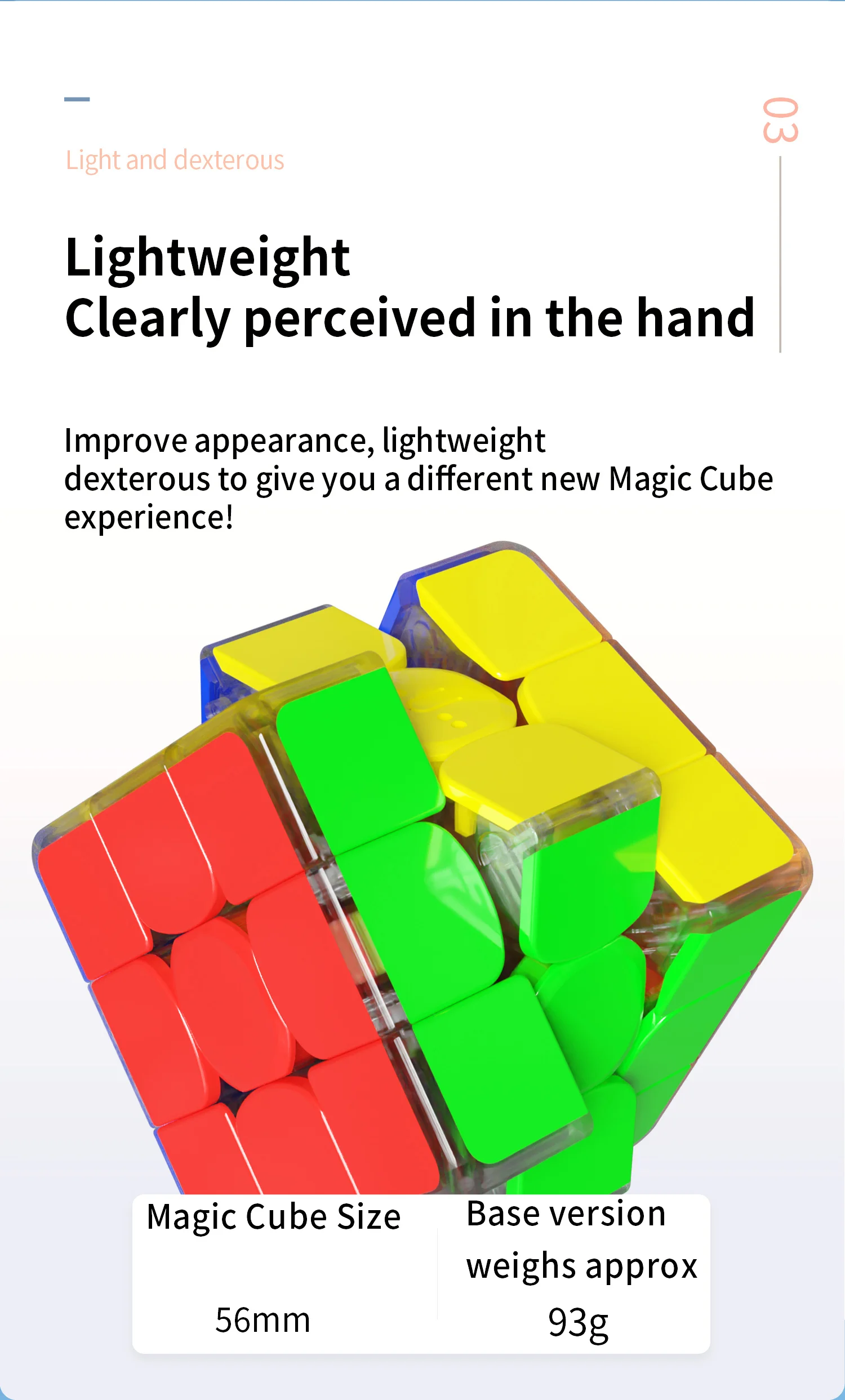 SENGSO Speed Cube 3x3x3 Glow in Dark Cubo di velocità luminoso Liscio Cubo magico magnetico professionale Puzzle Giocattoli educativi