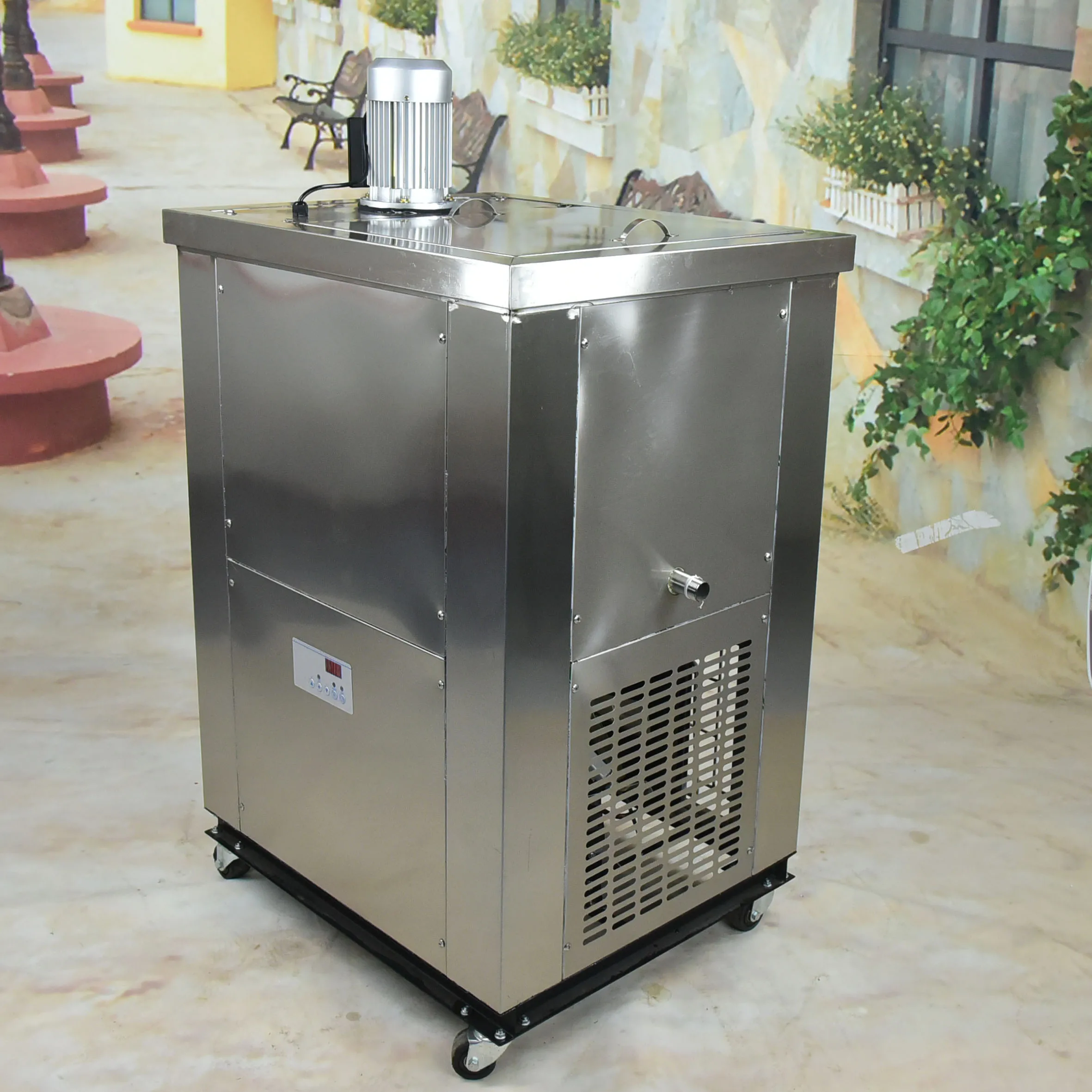 

CE Approved Commercial Double Molds Ice Popsicle Making Machine/ Ice Lolly Machine