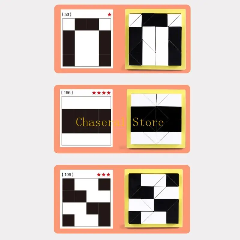 E7CE Treinamento lógico Toy Block Wooden Block Puzzle Creative Mind Challenge Desenvolvimento Sensorial Puzzle Game for