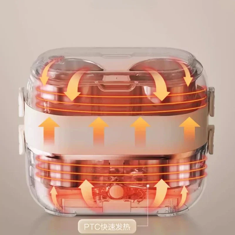 Home heating lunch box can be plugged in for office workers to keep warm electric steam self-heating lunch box portable