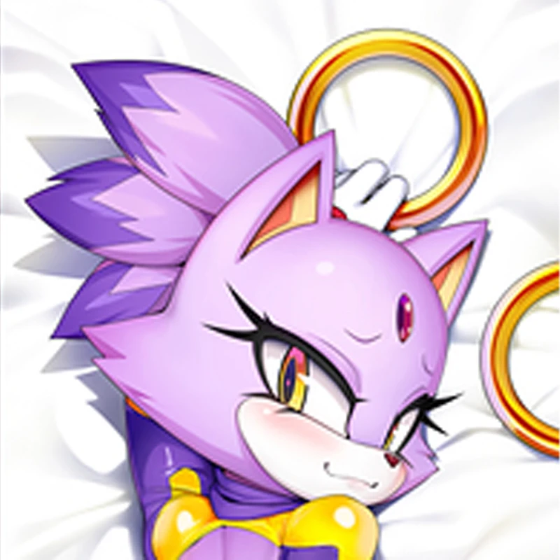New Pattern Dakimakura Anime Blaze the Cat Double-sided Print Life-size Body Pillow Cover Bedding Gifts