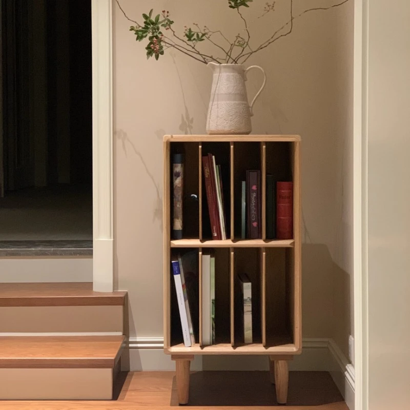 

Книжные полки из массива дерева пол-потолок, маленькие квартиры, маленькие книжные шкафы, виниловые Шкафы для записей, диванные боковые панели для гостиной
