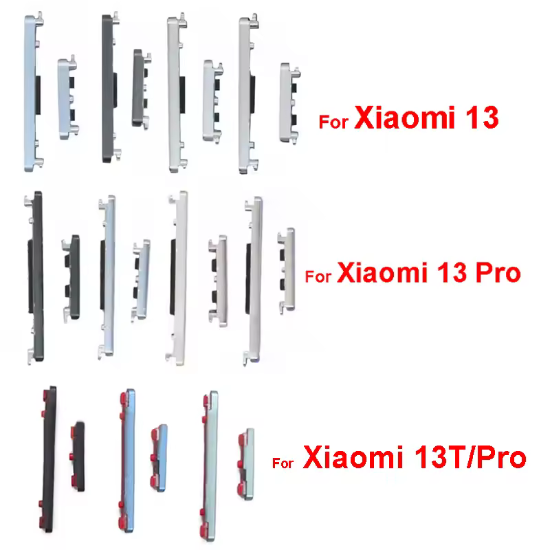 Bouton latéral d'alimentation pour Xiaomi 13 13T Pro, interrupteur d'alimentation du Volume haut/bas, touches latérales, pièces de rechange