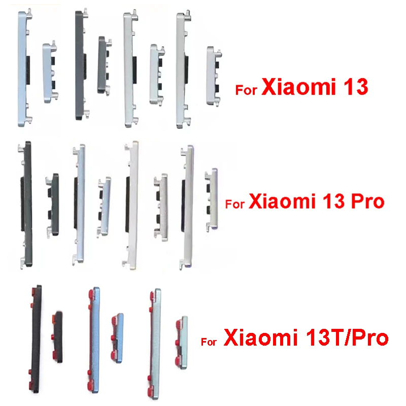 Power Voulme Side Button For Xiaomi 13 13T Pro up/down Volume Power Switch Side Keys Replacement Repair Parts