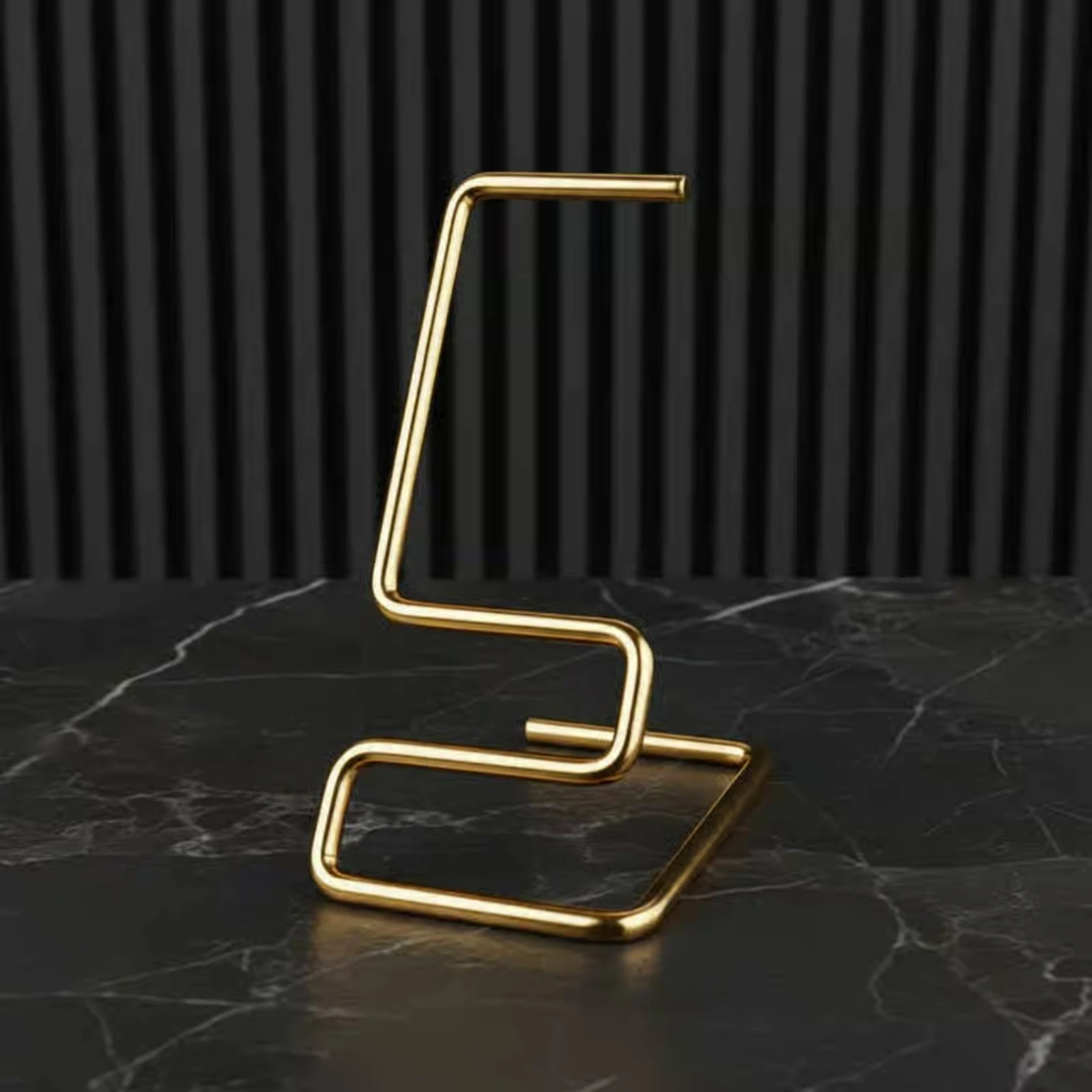 Watch Display Stand S-Shaped Watch Holder Stand Shiny Finish Minimalist Design