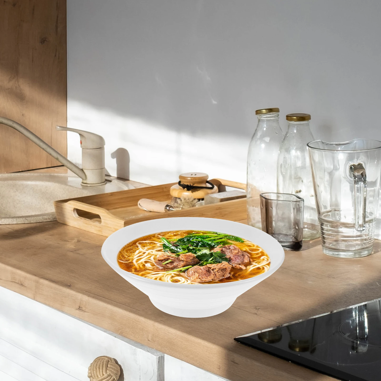 

Smooth Surface 7 Inch Ceramic Soup Bowl Easy to Clean Comfortable Experience for Salads Soups Cereal Soup Bowls