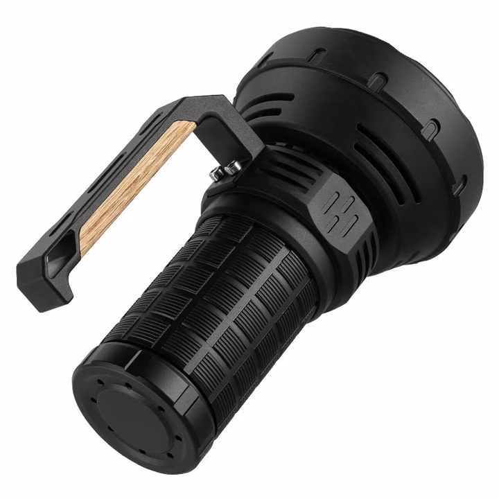 도매 고출력 캠핑 방수 충전식 토치 세트 고루멘 전술 손전등