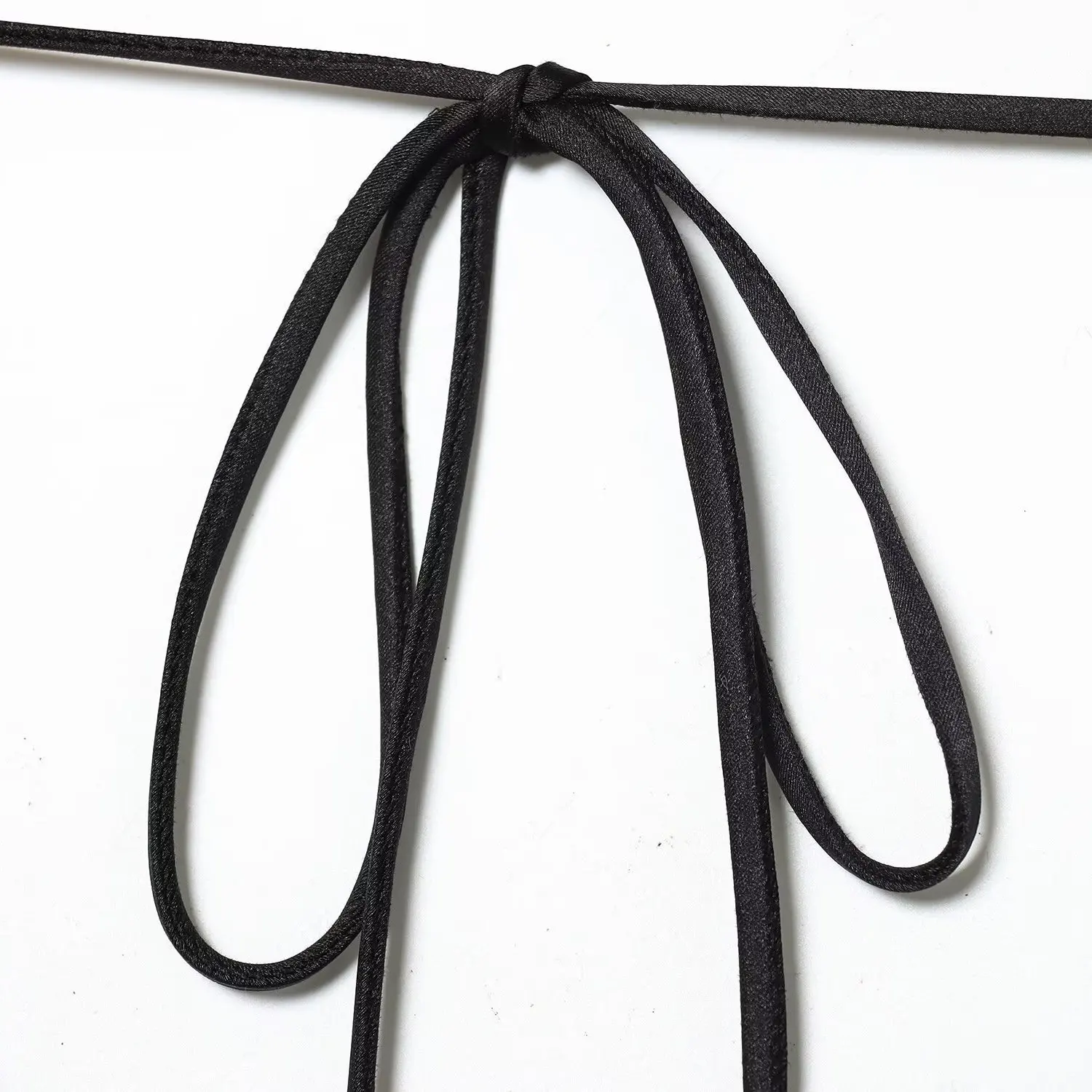 Ele seda satén sensación drapeado Collar Dr otoño nuevo Sle mujer Faion diseño tubo recto largo Sve Casual Dr